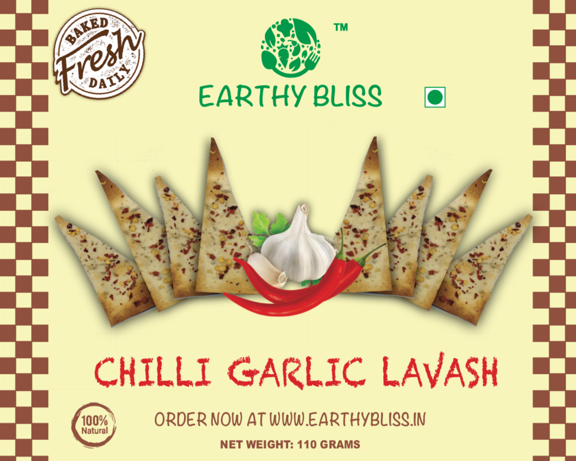 Chilli Garlic Lavash - Earthy Bliss