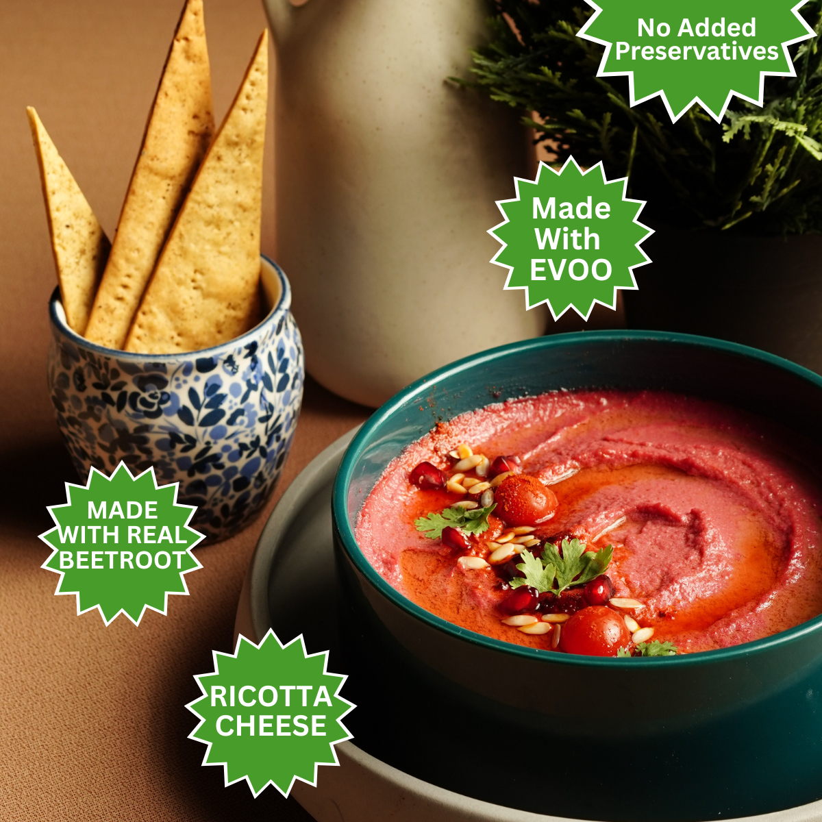Beetroot Ricotta Hummus