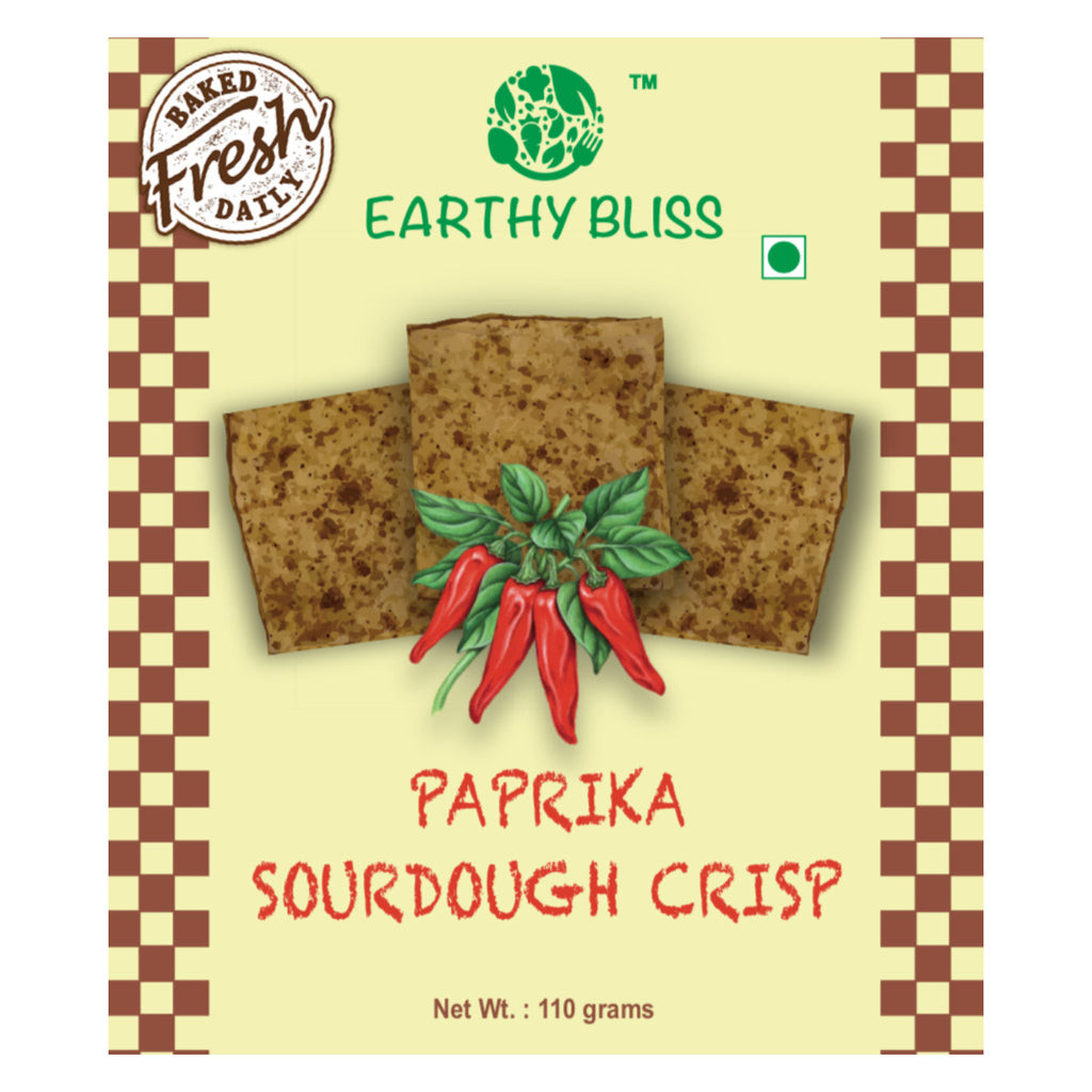 Earthy Bliss Paprika Sourdough Crisp Snack