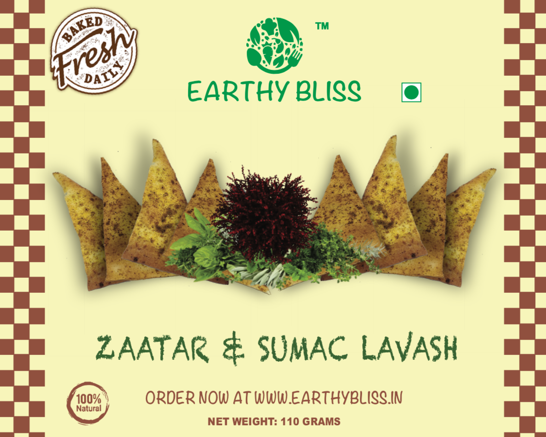 Zaatar & Sumac Lavash - Earthy Bliss